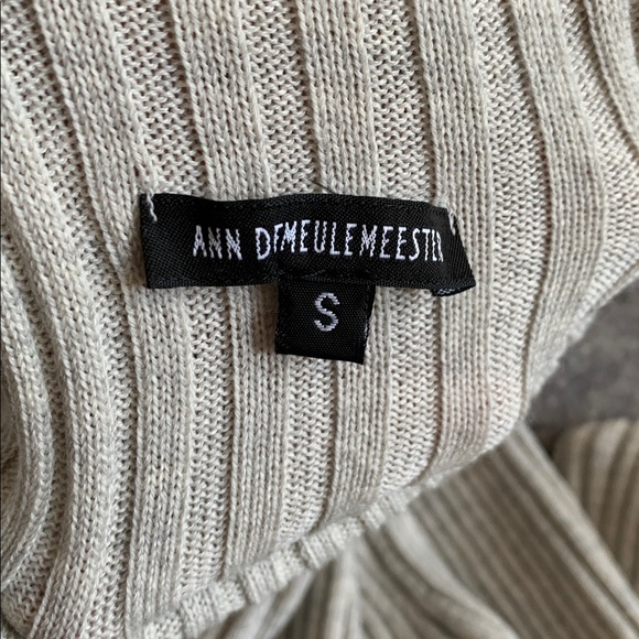 MINT Ann Demeulemeester Oversized Wool Turtleneck Light Gray S - Picture 3 of 4